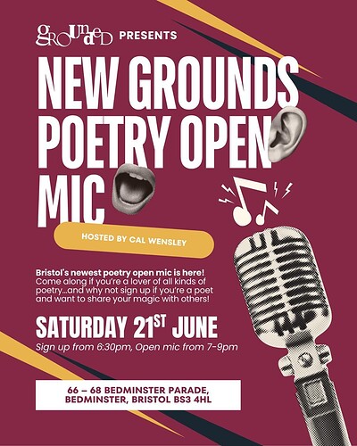 New Grounds Poetry Open Mic at Grounded Bedminster