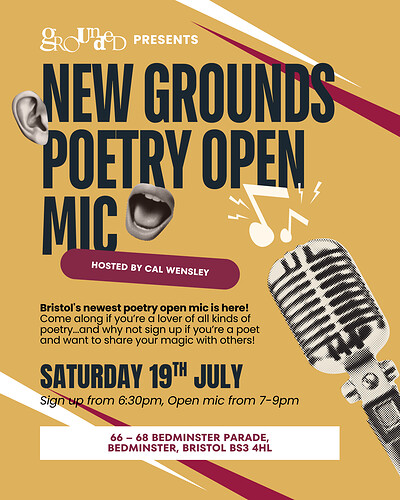 New Grounds Poetry Open Mic at Grounded Bedminster