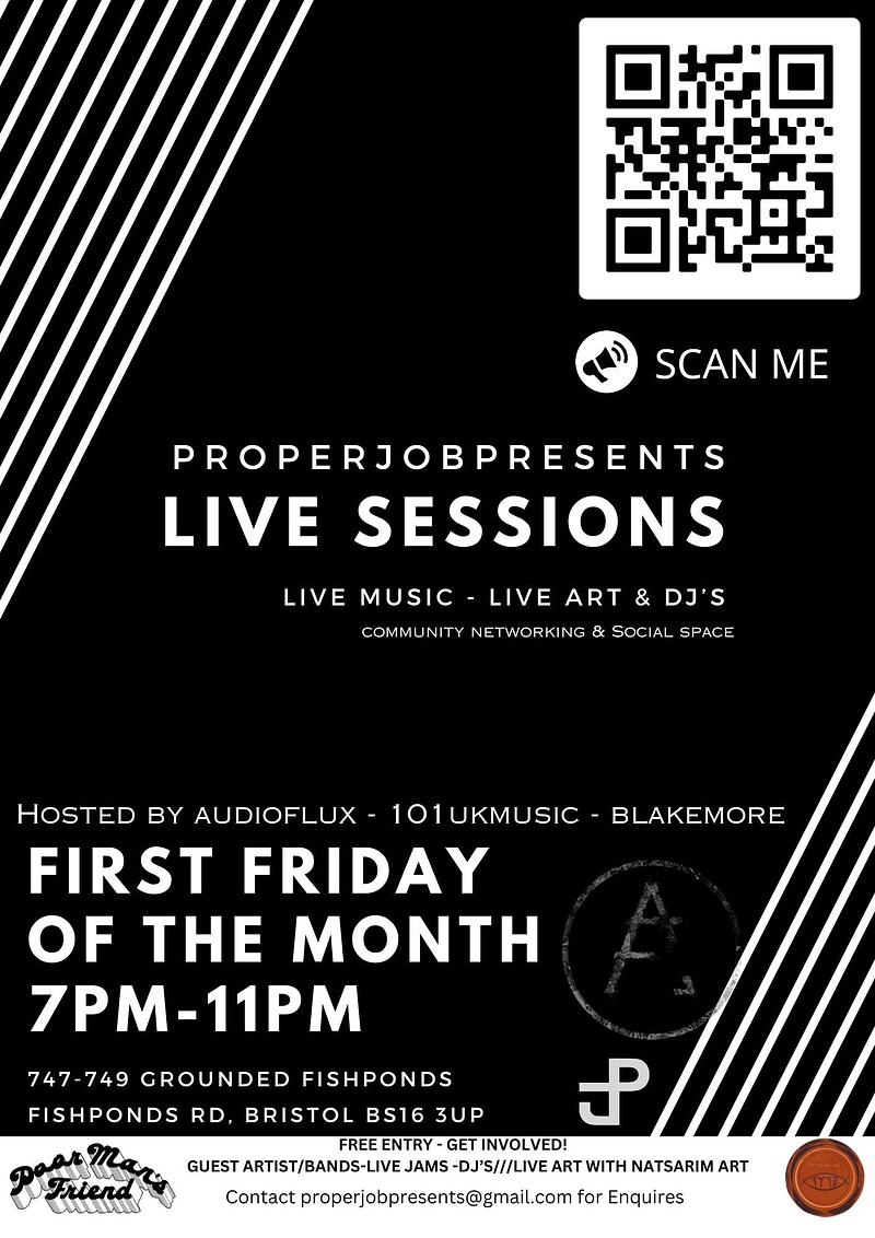 ProperJob Presents - Sessions at Grounded Cafe, Fishponds