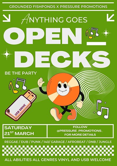 Open Deck; Anything Goes at Grounded Fishponds