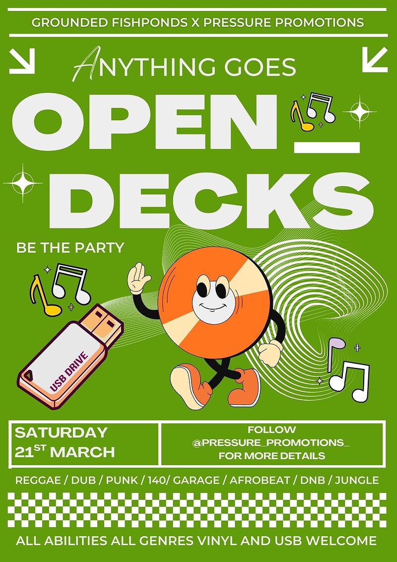 Open Deck; Anything Goes at Grounded Fishponds