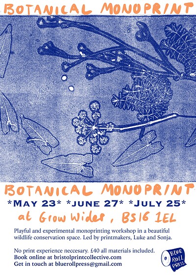 Botanical Printmaking at Grow Wilder AWT