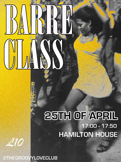 50 min Floor Barre class  ♡ at Hamilton House