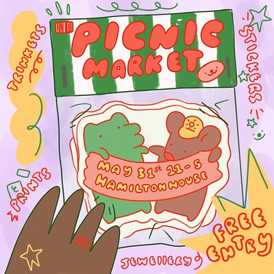 Illustration and art fair - Picnic Market at Hamilton House