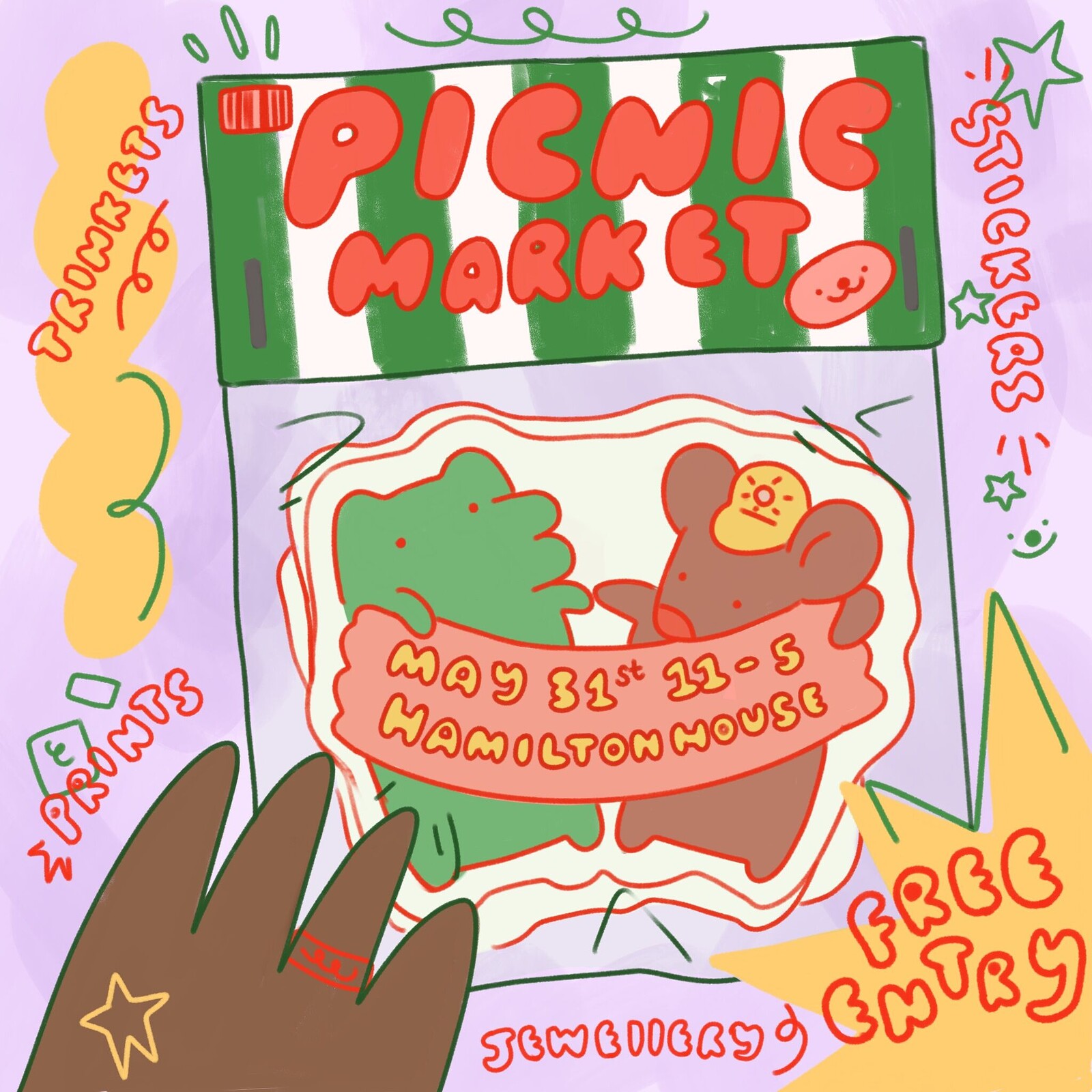 Illustration and art fair - Picnic Market at Hamilton House