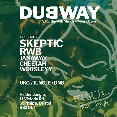 Dubway Presents: Skeptic at Hidden Jungle