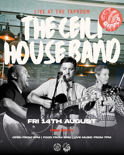 CEILI HOUSE BAND W/ GET DIPPED SANDWICHES at Hop Union Brewery