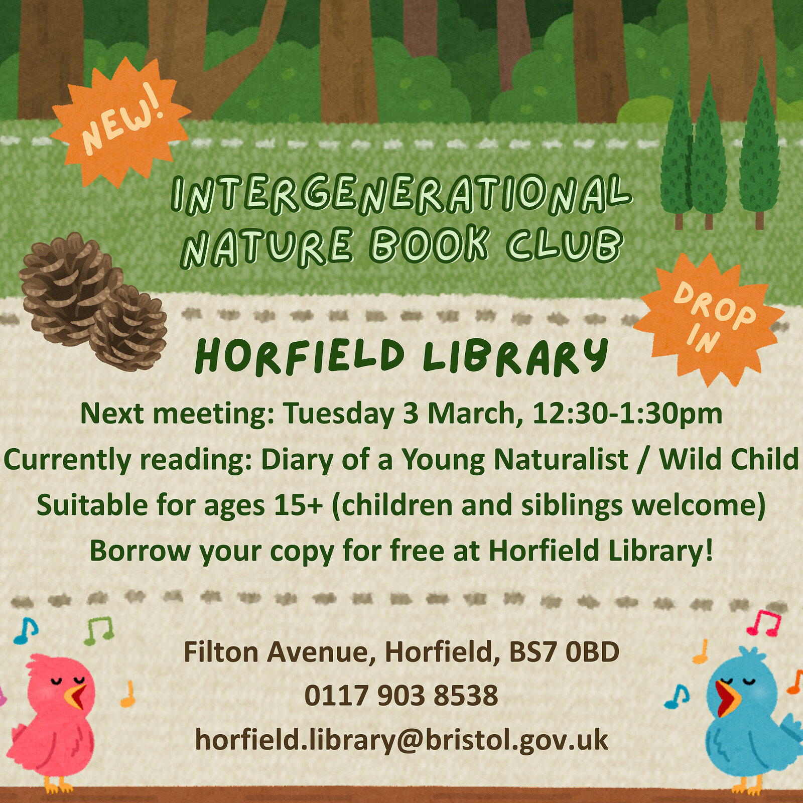 Bristol Nature Book Club at Horfield Library