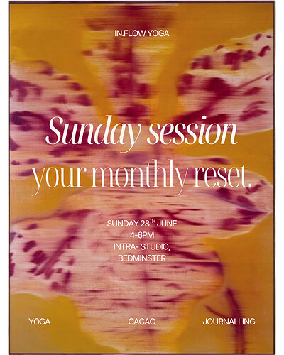 Sunday Session: Monthly reset workshop at Intra- Studio, Willway Yard, Bedminster