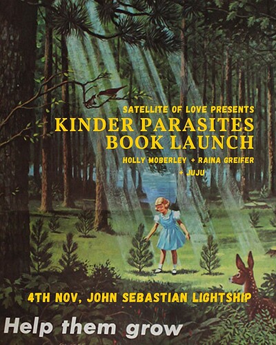 Satellite of Love Presents: Holly Moberley's 'Kinder Parasites' Book Launch at John Sebastian Lightship
