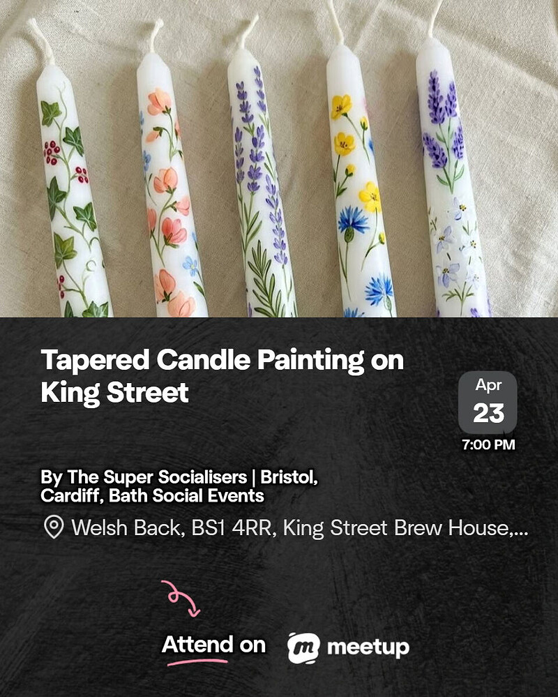 Tapered Candle Painting on King Street at King street brewhouse