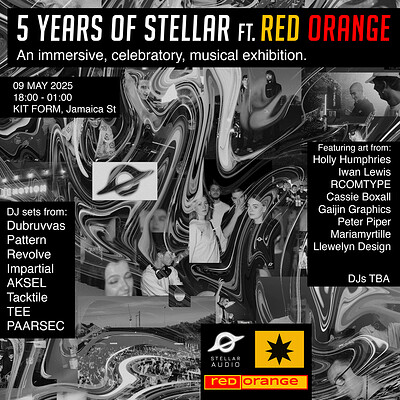 5 Years of Stellar Audio ft. Red Orange at KIT FORM