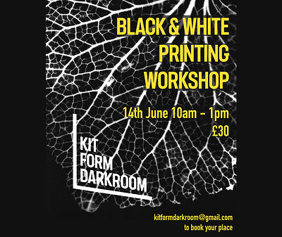 Black & White Printing Workshop - 14th June at KIT FORM