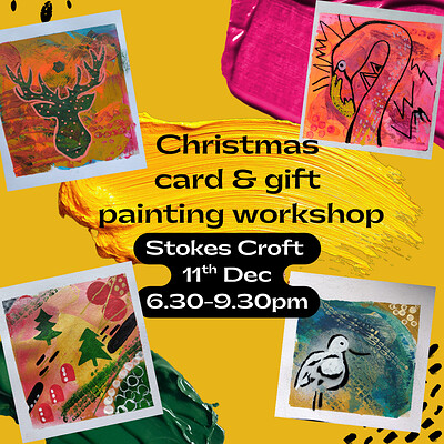 Christmas Card & Gift Painting Workshop at KIT FORM