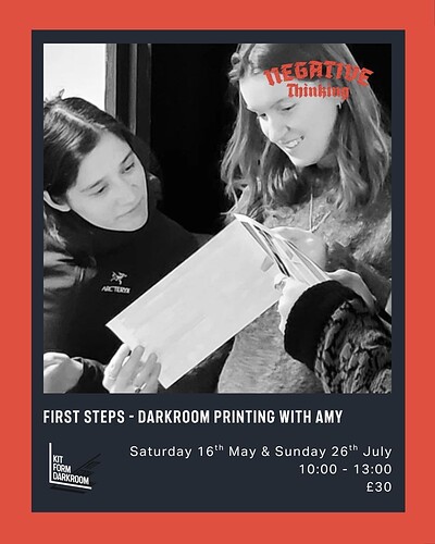 Darkroom Printing - First Steps - Workshop @ KIT FORM DARKROOM at KIT FORM