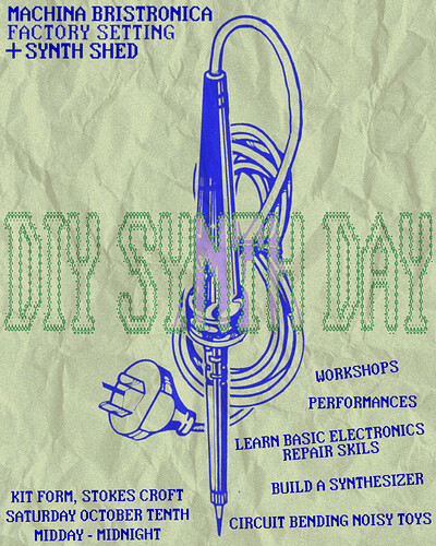Do-It-Yourself Synth Building and Electronics Day at KIT FORM