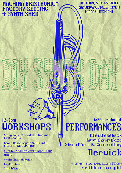 Do-It-Yourself Synth Building and Electronics Day at KIT FORM