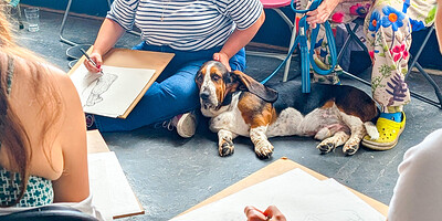 Life Drawing with Dogs at KIT FORM