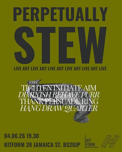 Perpetually Stew at KIT FORM