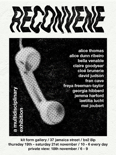 Reconvene  ||  a group exhibition  ||  preview evening at KIT FORM