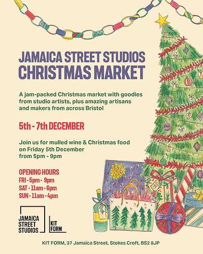The JSS Christmas Market - mulled wine & mince pies evening at KIT FORM