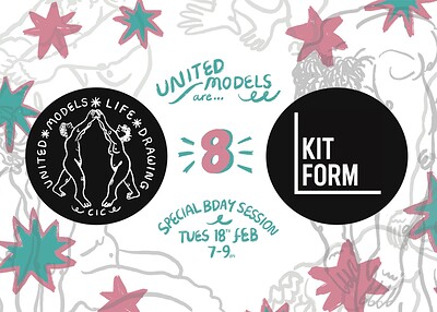 United Models Life Drawing 8th birthday at KIT FORM