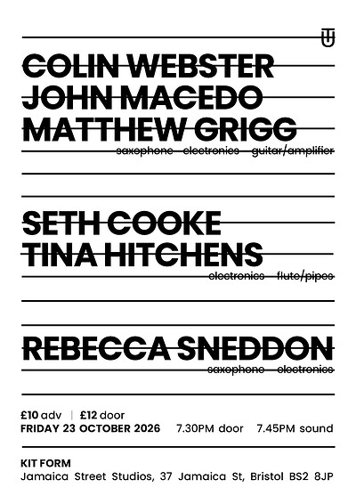 Webster/ Macedo / Grigg • Cooke / Hitchens • Sneddon at KIT FORM