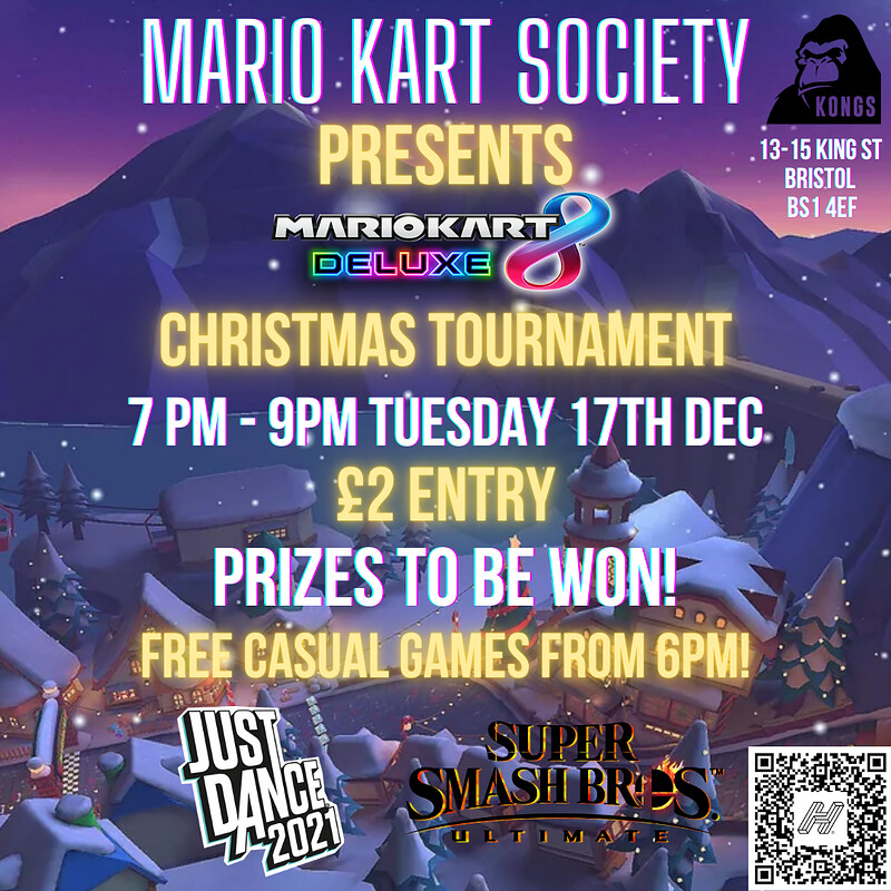 Mario Kart Christmas Tournament at Kongs at Kongs of Kings Street