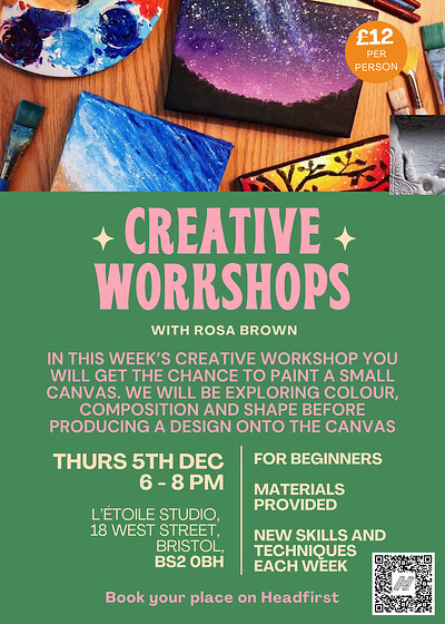 Creative Workshop: Painting a canvas at L'Étoile Studio