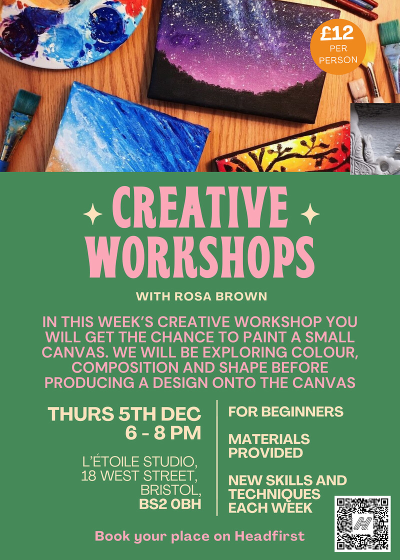 Creative Workshop: Painting a canvas at L'Étoile Studio