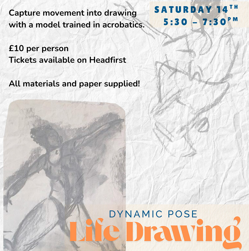 Dynamic Pose Life Drawing at L'Étoile Studio