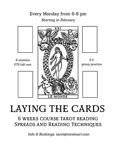 Laying the Cards - Tarot Reading Practice Course at L'Étoile Studio