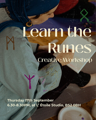 Learn the Runes: Talk & Creative Workshop at L'Étoile Studio
