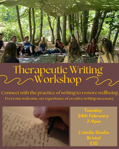 Therapeutic Writing Workshop at L'Étoile Studio