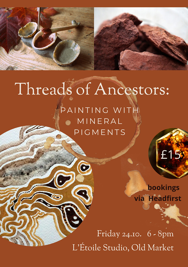 Threads of Ancestors: Painting with Mineral Pigments and Oak Gall Ink at L'Étoile Studio