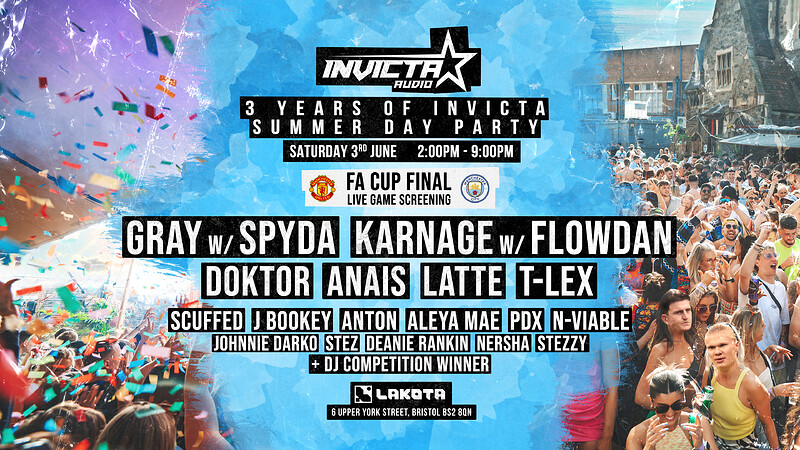 3 Years Of Invicta Audio: Summer Day Party at Lakota
