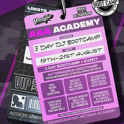 Aaa Academy: DJ Summer Bootcamp at Lakota