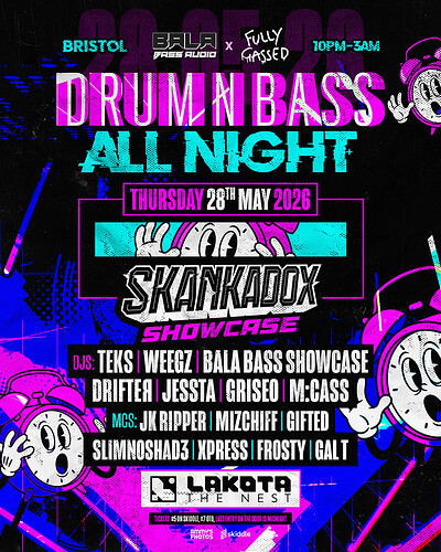 Bala Bass Audio x FullyGassed: Drum and Bass Night at Lakota