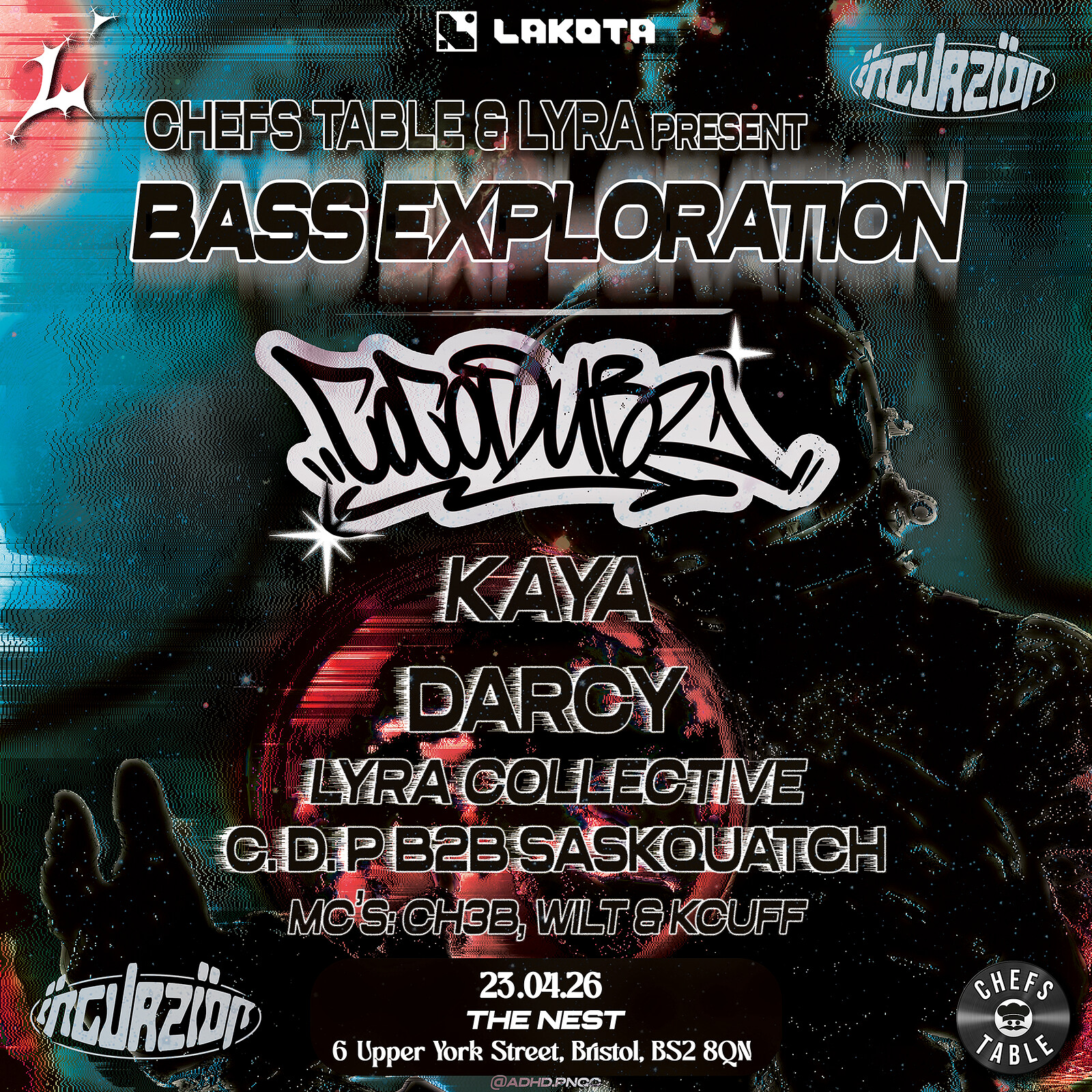 Chefs Table x Lyra presents Bass Exploration at Lakota