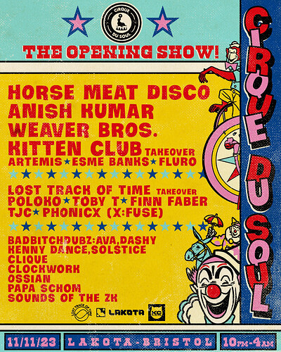 Cirque Du Soul: Bristol // Opening Party // Horse at Lakota
