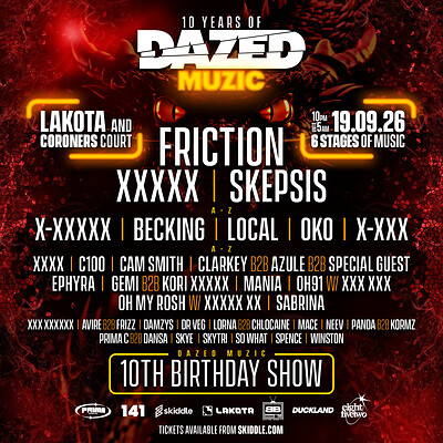 Dazed Muzic 10th Birthday ft Friction at Lakota