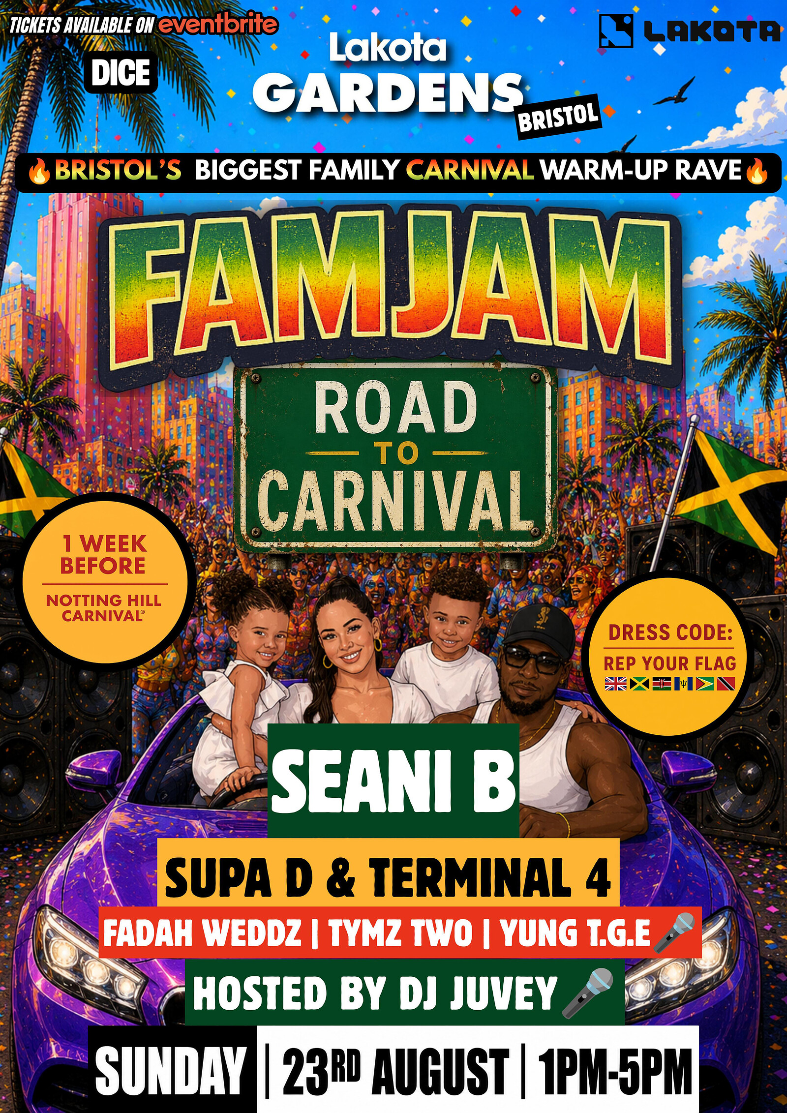 FAMJAM: Road to Carnival at Lakota