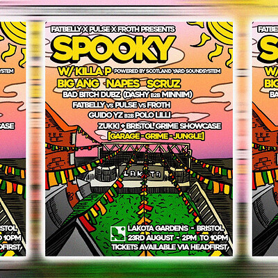 Fatbelly x Pulse x Froth Presents: SPOOKY W/ KILLA P at Lakota