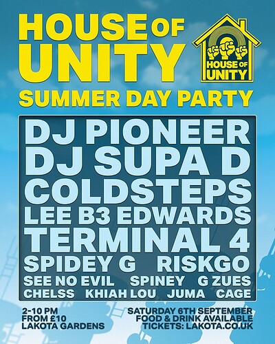 House Of Unity - Summer Day Party at Lakota