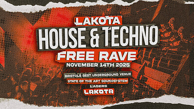 House & Techno Free Rave at Lakota