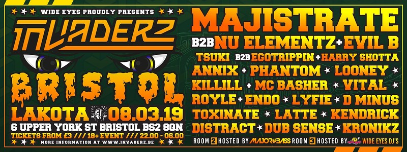 Invaderz - Bristol Edition at Lakota
