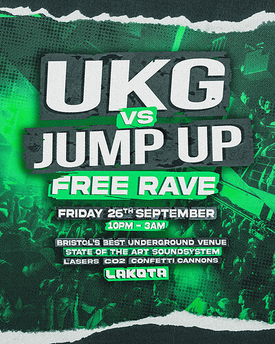 Jump Up vs UKG Free Rave at Lakota