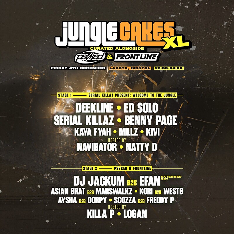 Jungle Cakes X Psyked X Frontline XL at Lakota