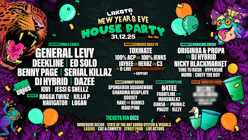 Lakota New Years Eve House Party at Lakota