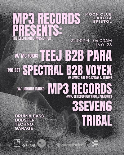 MP3 RECORDS PRESENTS: THE ELECTRONIC MUSIC HUB at Lakota
